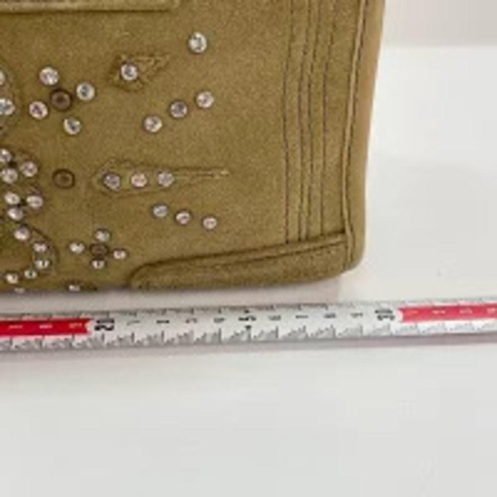 Loewe Green Rhinestone Handbag Khaki Amazona Green